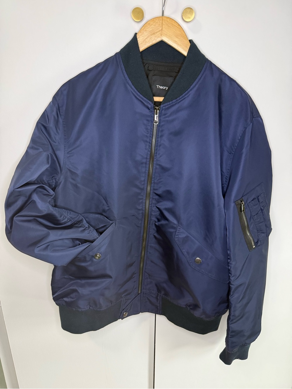 Theory Men's Deep Navy Bomber Jacket